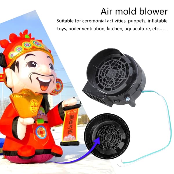 Oppustelig Luftblæser Genanvendelig Erstatningsventilator Børsteløs Ventilatorblæser