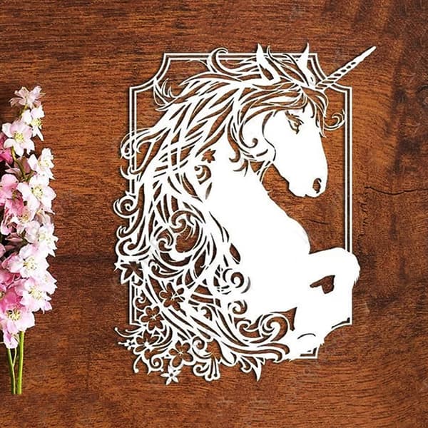 Häst Prägling Stansar för Presentkortstillverkning DIY Scrapbooking Mallar