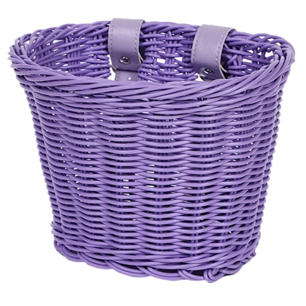 Cykler Fletkurv Foran Styrkurv til Børnecykler og Løbehjul Purple