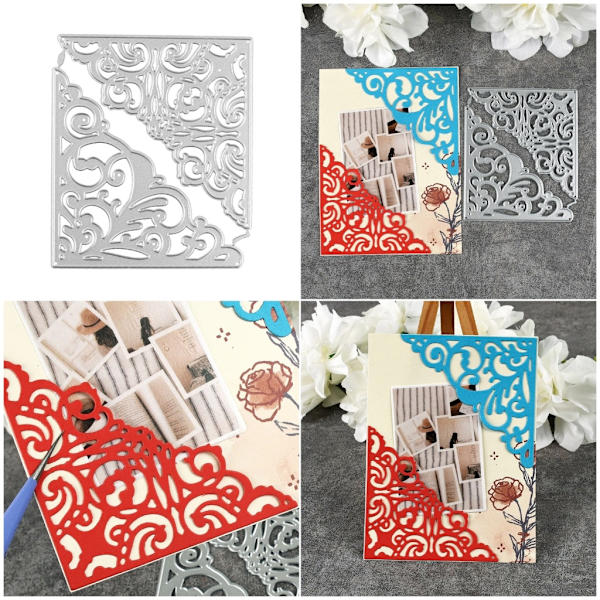 Triangulär Form Kolstål Stansmallar Scrapbooking Präglingsverktyg