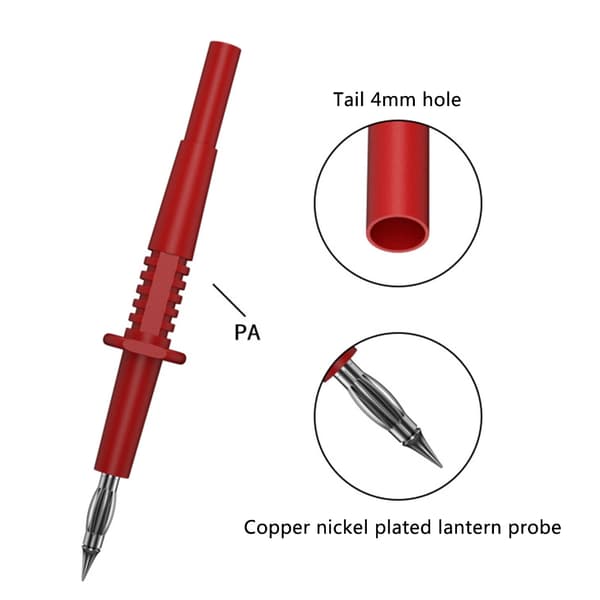 Effektive 4 mm Lanterne Tip Multimeter Prober 104,5 mm til forskellige testbehov
