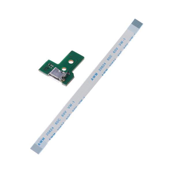 JDS-030 USB latausportin liitäntälevy 12-nastainen Flex Ribbon -kaapeli ja kortti DualShock 4 -ohjaimelle