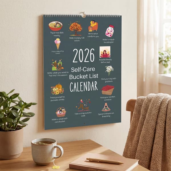 2026 Kreativ Illustrationskalender Konstpapperstryck Väggkalender