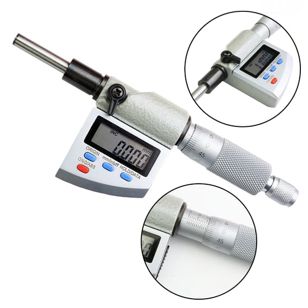 0.001mm Digital Elektronisk Mikrometer 0-25mm Mikron Utvändiga Mikrometer Mätare