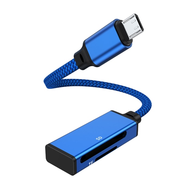 USB Type C Micro USB-kortlæser til SDTF-forbindelse Hukommelseskamera Fotooverførselsadapter til telefon stationære bærbare computere