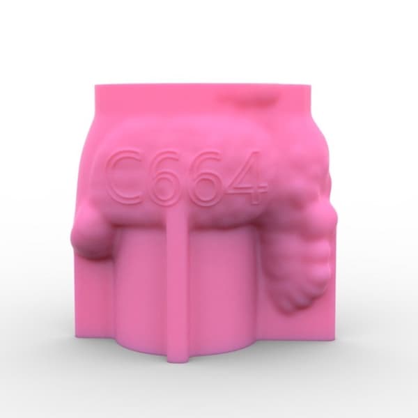 Tecknad Silikon Blomkruka Form Molds Tuppformad Silikon Vas Form