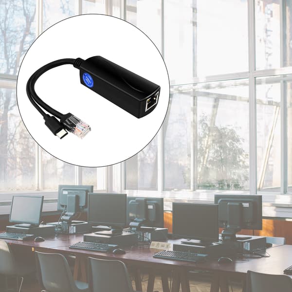 5V 3A IEEE 802.3af Standard 10/100/1000Mbps USB C PoE Splitter til