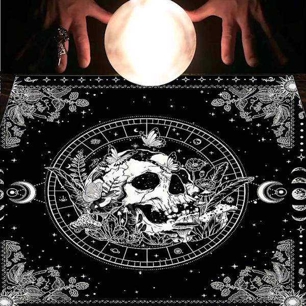 Dekorativ Tarot-duk Häxkonst Bordsduk för Tarotentusiaster B 75x75cm