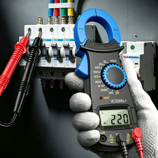 True RMS Digital Tangamperemeter 0-600V 600A Voltmeter Tang Amperemeter 1999 Tællinger
