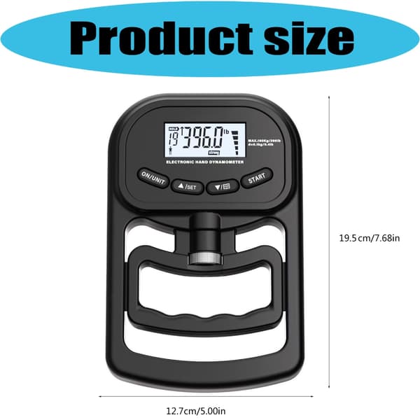 180 kg handstyrketestare med digital display digital handdynamometer
