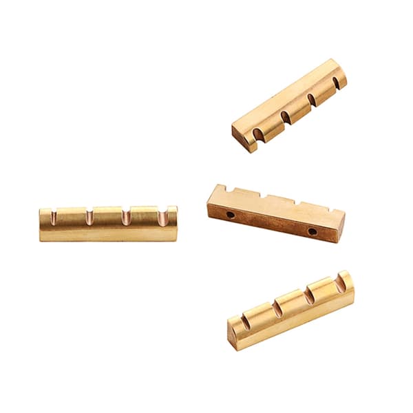 Pre-Slotted Brass Nuts Replacement 4 String Electric Bass Guitar Top Nut