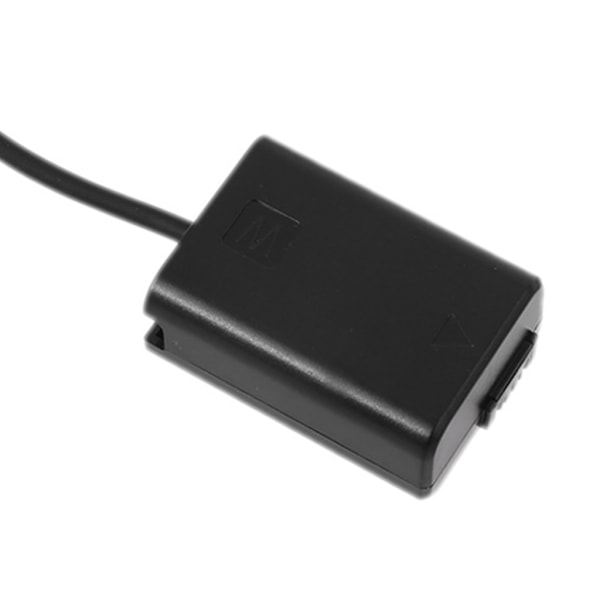 USB till NP-FW50 Dummy Battery Eliminator Power för Sony A7 A7RII A6500 A6400 A6300 A6100 A6000 kamera