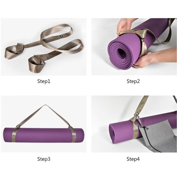 Justerbar axelrem för yogamatta Silver