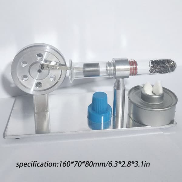Mini Stirlingmotor Minigenerator Extern för Turbin Ångmaskinsmodell