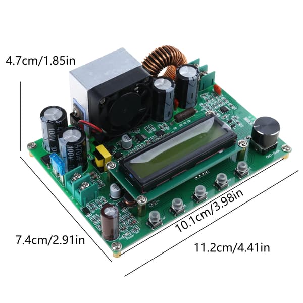 720W 12A Nedtransformatorer 10-75V till 0-60V Strömförsörjningsmodul Regulator