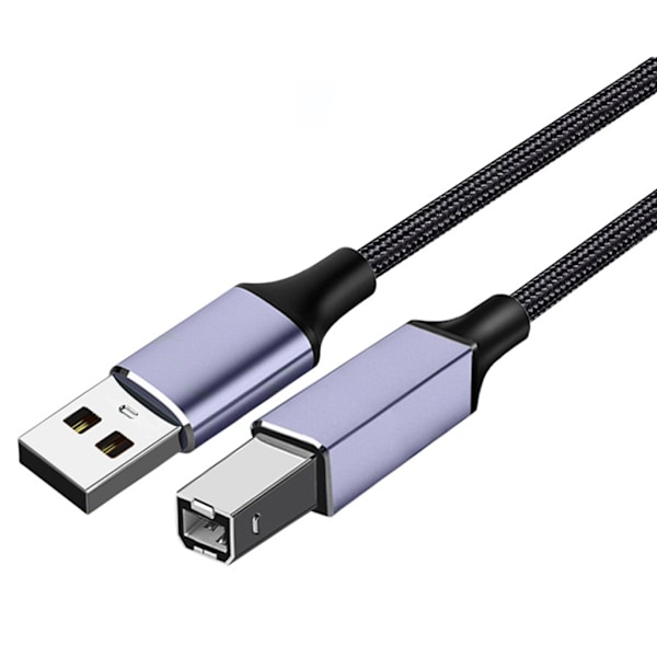Bekväm USB 2.0 till USB B skrivarkabel för skrivare och MIDI Controller