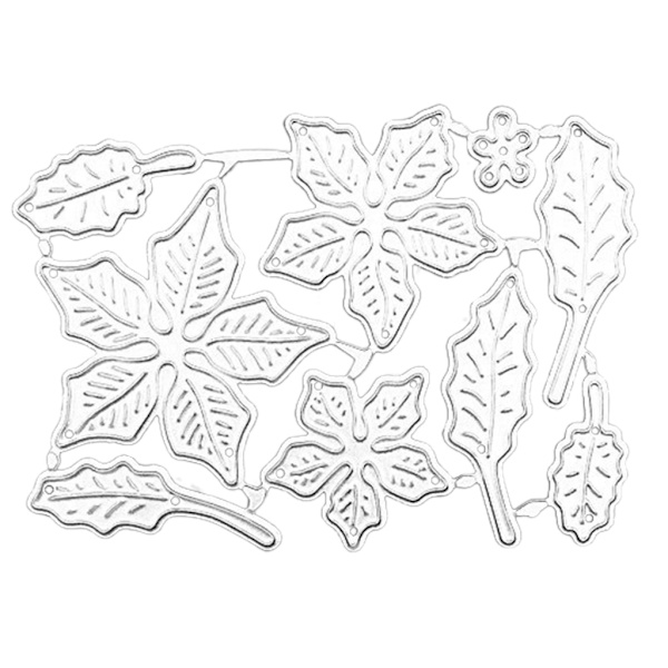 Blomprägling Skär stansar Löv stansar Stencil för gratulationskort Bröllopsinbjudan Gör DIY Scrapbooking Album
