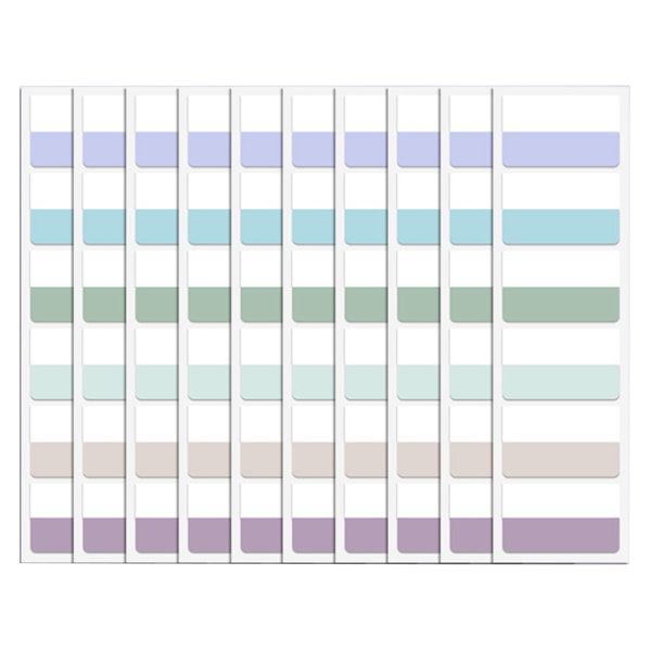 Pocket Notes Sticker Colored Index Etikett Bokmärken Starkt självhäftande Re-stick Tags null - 5