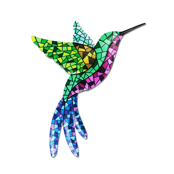 Takorautainen Hummingbird -koristeen metalliseinä taidekoriste Riippuva käsityö kotiin Olohuoneeseen Makuuhuoneen Puutarhasisustus Toimiston seinämaalaus Lahja