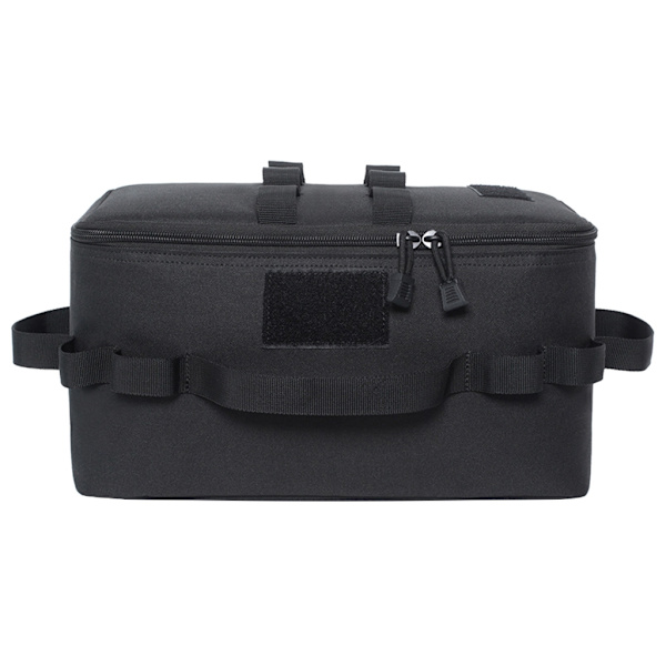 Camping opbevaringspose gasbeholder picnic køkkengrej redskaber kit arrangører Black