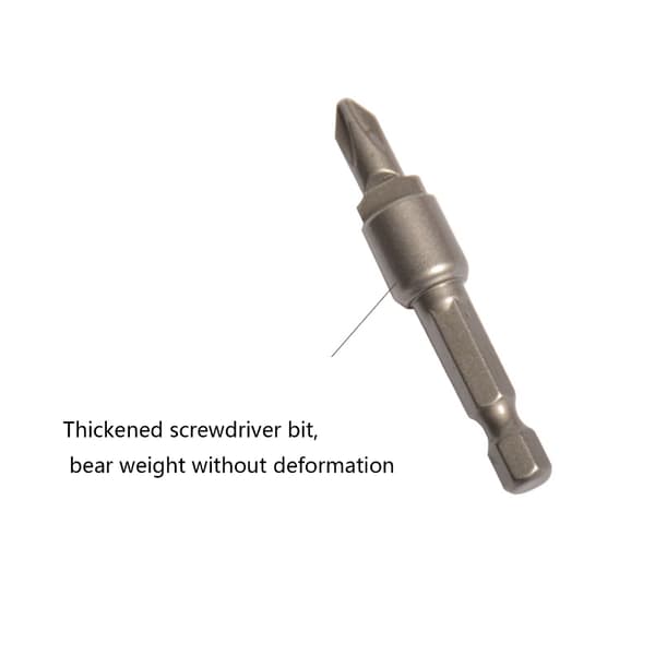 Industriell styrke krysshodebits, pakke med 5, innebygd magnetisk fastholdelse