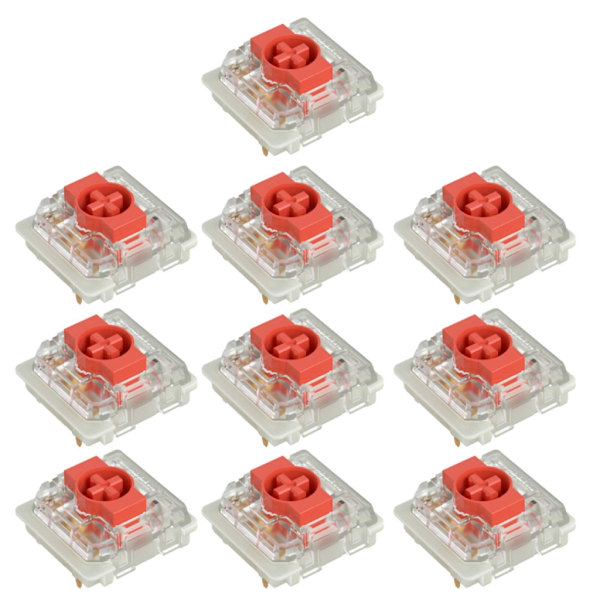för GATERON 2.0 KS-33 Low Profile Switch 3Pin Blå Röd Brun RGB Mekanisk tangentbordsomkopplare Anpassad Hot Swap DIY
