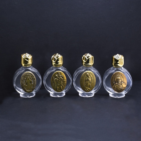 15 ml heligt vattenflaskor Religiösa kristna doptillbehör Påfyllningsbara parfymer Silver