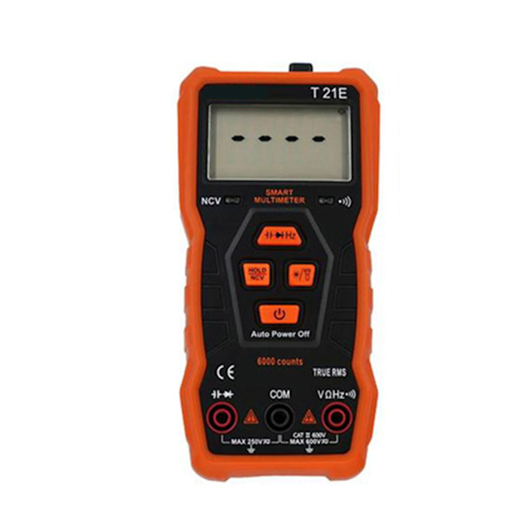 T21E Baggrundsbelysning NCV Digital Multimeter Automatisk Multifunktionel AC/til DC Voltmeter True RMS Diode Resistence HZ Tester