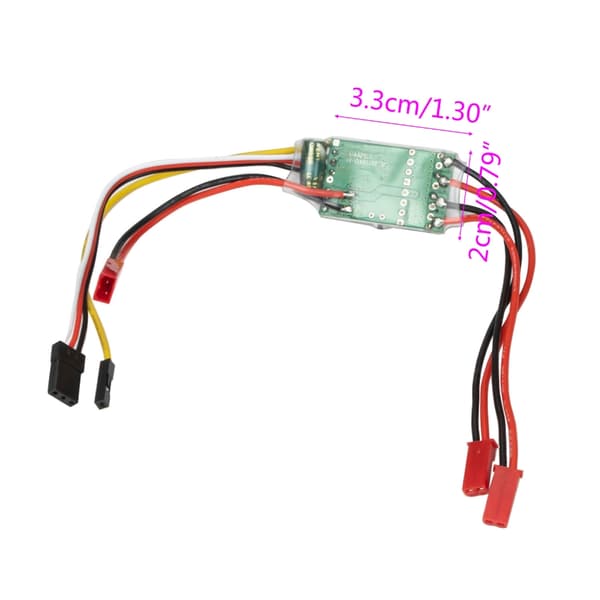 Dobbeltsidig børstet elektrisk hastighetskontroller ESC 5V 1.5A BEC for DIY RC-bil