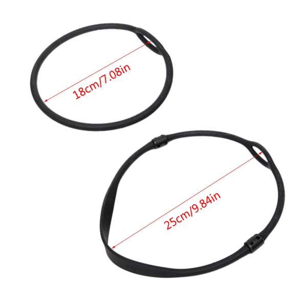 Mundstykke Regulator Halskæde Ringe Slanger Holder Fleksibelt Dykker Tilbehør 18cm black