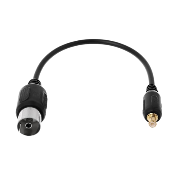 Naaras IEC-uros MCX-antenni Pigtail-kaapelin sovittimen liitinlinja USB TV-virittimelle DVB-T, pituus 13 cm