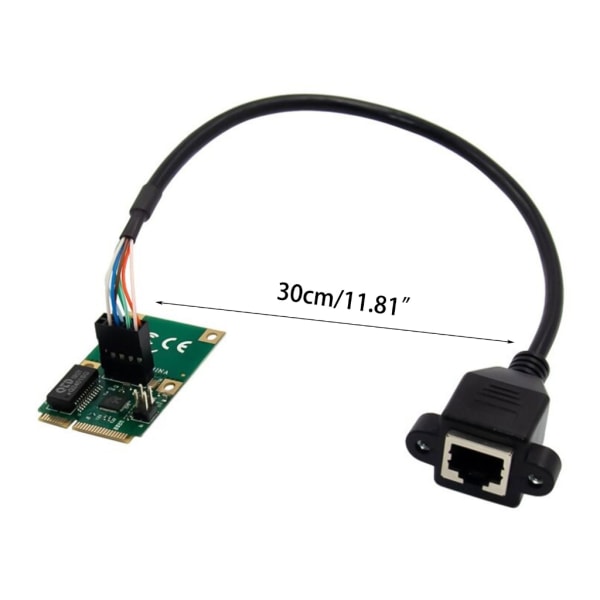 Bärbar dator Mini PciE till Gigabit nätverkskort Rj45 adapterkort höghastighets 1000mbps Gigabit Ethernet RJ45 nätverk