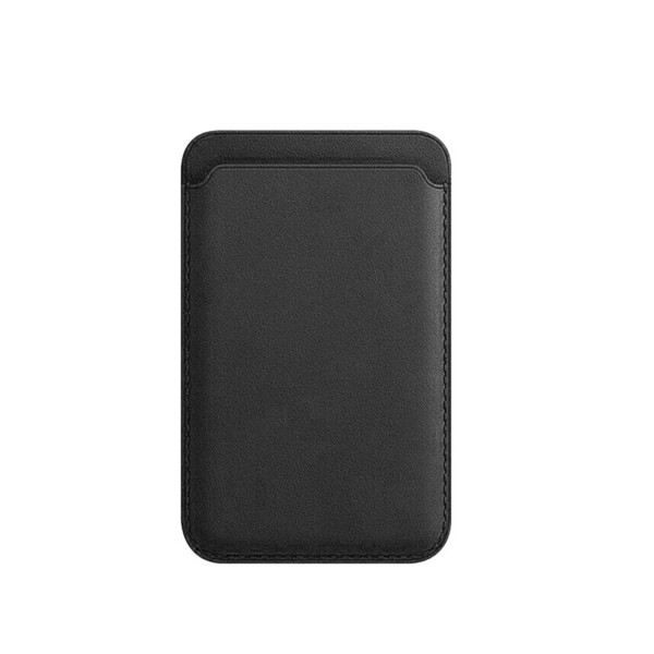 Bärbar magnetisk kortfodral för case Baksidan av telefonen Kreditkortshållare plånbok Brown