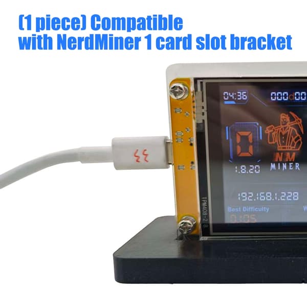 Let Samling Support Stand Til Bitcoins NerdMiner Mining Hardware 1 Slot