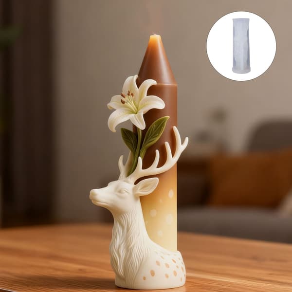 Silikonform för rådjursblomma för aromaterapiljus