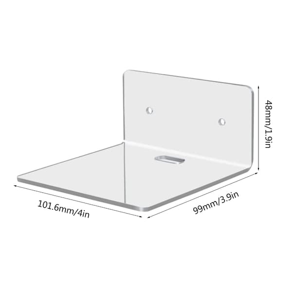 Plassbesparende akryl displayhyller organizer for høyttalere og samleobjekter