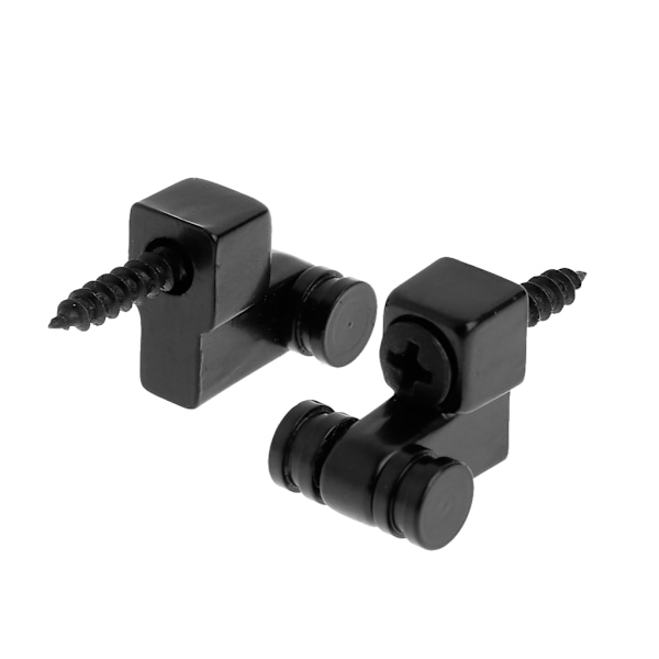 2 Stk Sort Metal String Retainer Træer Rulleguitar Bas Tilbehør Dele