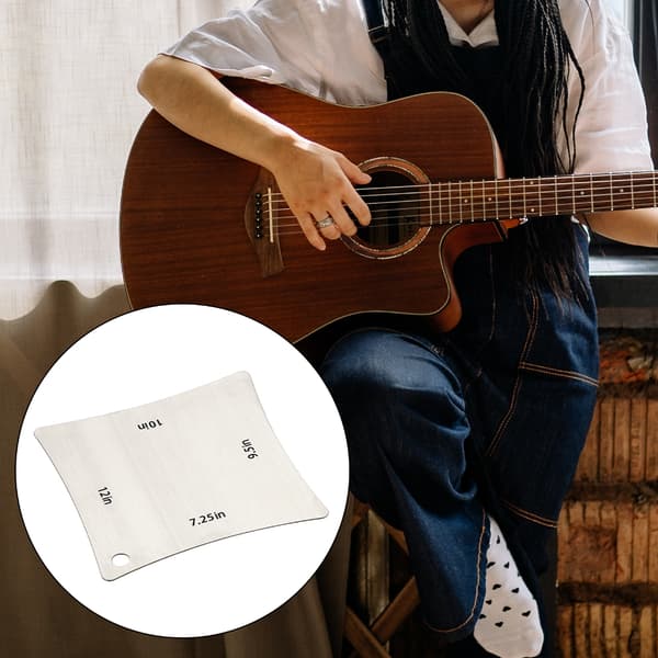 Gitarr Greppbräda Sadel Översadel Radius Mätare Metall Bandbräda Mätverktyg
