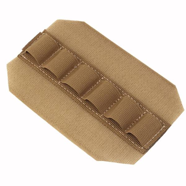 Patronhylster for brystsele jaktvest løkkepanel drop pouch insert 6 hole gray
