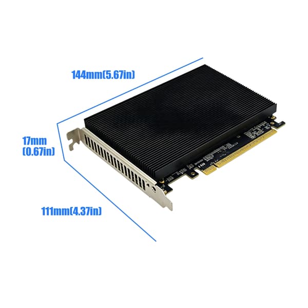Avanceret 4 M.2 NVMe PCIe4.0 X16 Host Controller-kort til High-End Computing