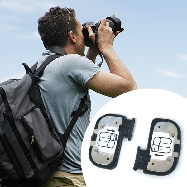 Batterilucka D7000 D7100 D7200 D600 D610 D7500 ABS-material
