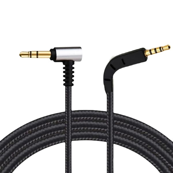 Lydkabel for Bowers P7 Headset Erstatningstilbehør Svart