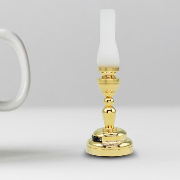 Miniatyr Bordlampe Modell Dukkehus Tilbehør Rollespill Møbler