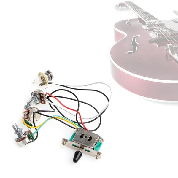 Modulært gitarledningssystem Gitar kretsmontering ABS-tekstur for pickuper