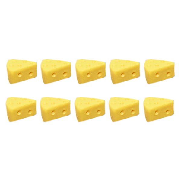 Triangulär Cheesecake-bit 10 st Miniatyrfigur för Dockhus Köksscen