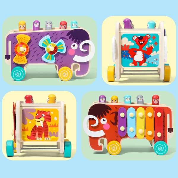 Barnens Pounding Hamster Spel Verklighetstrogen Hammare Bärbara Pedagogiska Leksaker