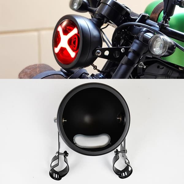 Robust 5,75 tommer jern LED-forlygtehus til motorcykelapplikationer