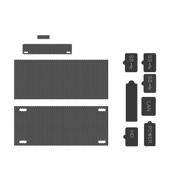 4x dammfilter med 7x silikonpluggar Smutsskydd för XB Series S-konsol