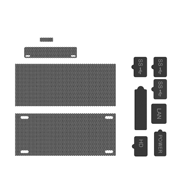 4x dammfilter med 7x silikonpluggar Smutsskydd för XB Series S-konsol