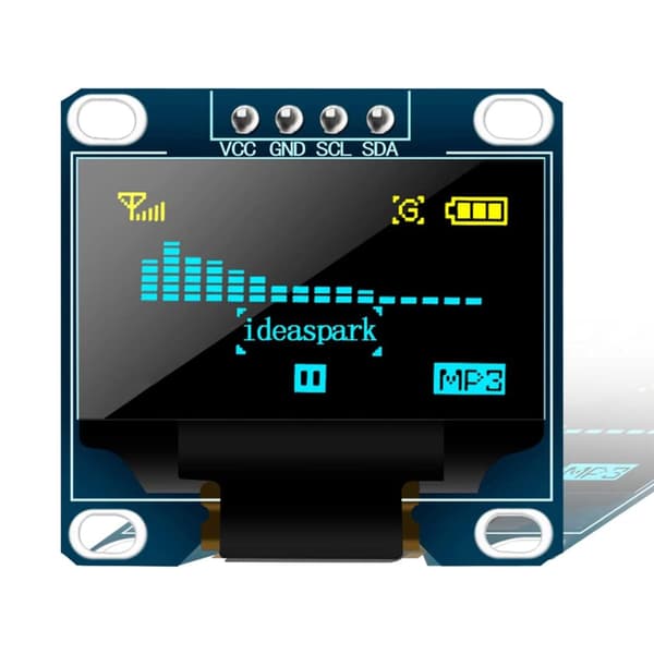 3 stk. Computer LCD-modul OLED-skærm 0,96 tommer til skærm